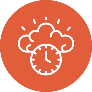 Bulut. Web simgesi basit illüstrasyon