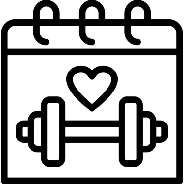 Fitness simge vektör çizim