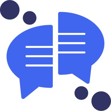 Konuşma baloncukları simgesi, vektör illüstrasyonu