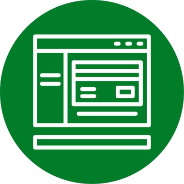 tarayıcı pencere vektör simgesi