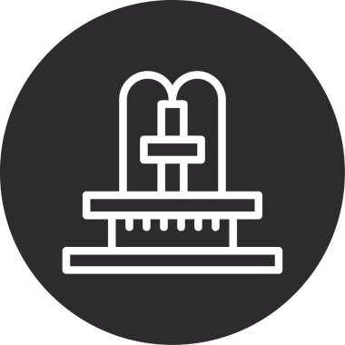 Kek. Web simgesi basit illüstrasyon