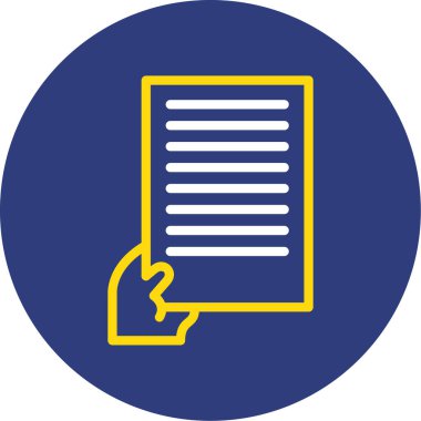 Belge modern simgesinin vektör illüstrasyonu