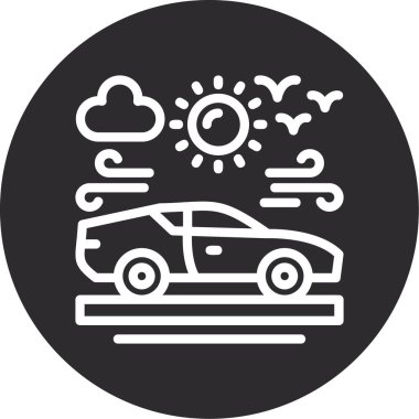 Araba sigortası simgesi ana hatlarıyla