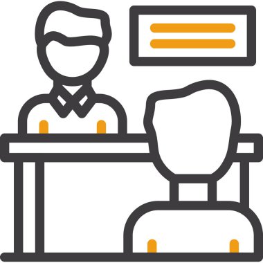 Bir kadın simgesinin vektör illüstrasyonu