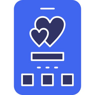 Akıllı telefon. Web simgesi basit illüstrasyon