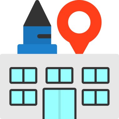 gps konum simgesi düz biçiminde oluşturuluyor