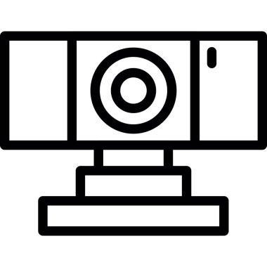 Bilgisayar ekranı. Web simgesi basit tasarım