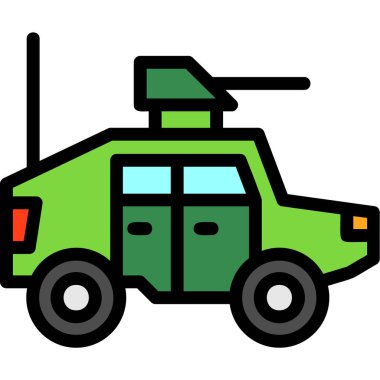 kamyon simgesi, vektör illüstrasyonu