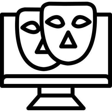 Fotoğraf kategorisinde sanat tasarımı kontur simgesi