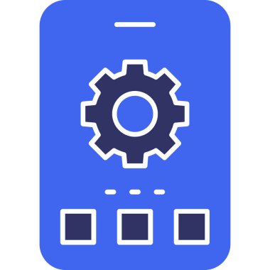 dişli ayarları simgesi, vektör illüstrasyonu