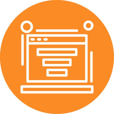 seo modern simgesinin vektör illüstrasyonu