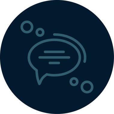 Vektör sohbet simgesi illüstrasyonu