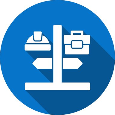 Yol işaretinin vektör illüstrasyonu