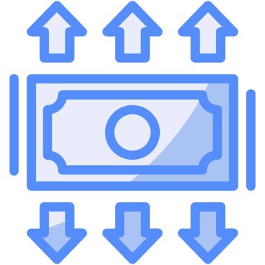 Dolarlık para simgesi taslak biçiminde