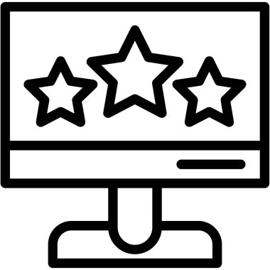 yıldız web simgesi basit tasarım