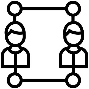 ağ paylaşım simgesi çizimi