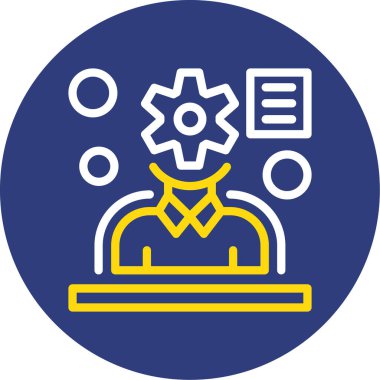 İş simgesinin vektör illüstrasyonu