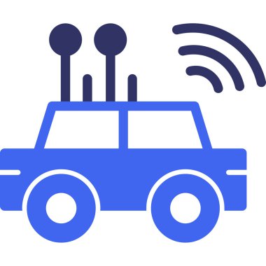 Kablosuz. Web simgesi basit illüstrasyon