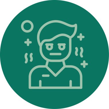 Maskeli bir adamın vektör çizimi