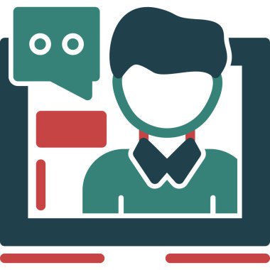 İnsanların vektör tasarımı ve konuşma balonu simgesi