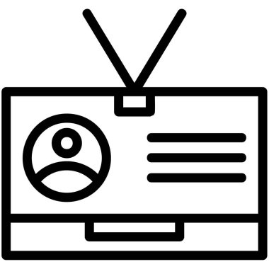 televizyon simgesi vektör illüstrasyonu