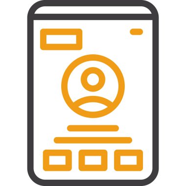 Smartphone Simgesi, vektör illüstrasyonu