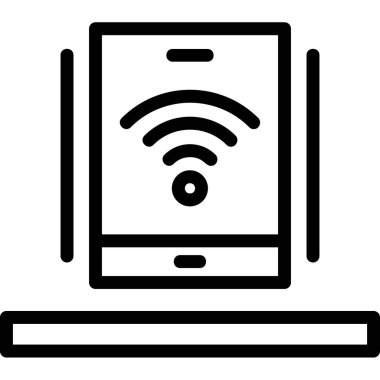 wifi vektör ince çizgi simgesi