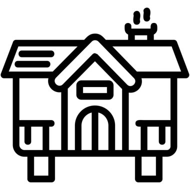 ev simgesi, vektör illüstrasyonu