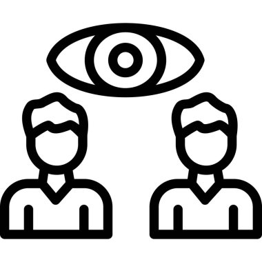 Göz. Web simgesi basit illüstrasyon