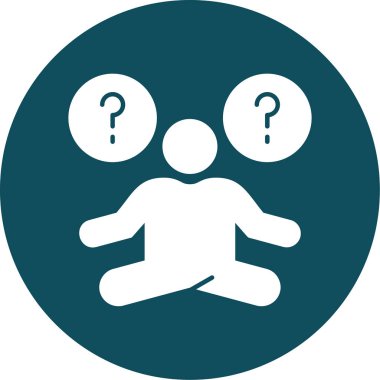 İnsan simgesinin vektör illüstrasyonu