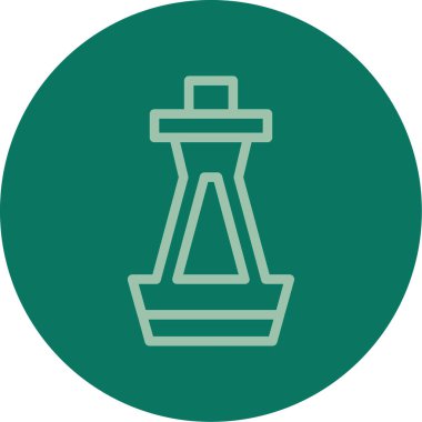 Benzersiz fener vektör çizgisi simgesi