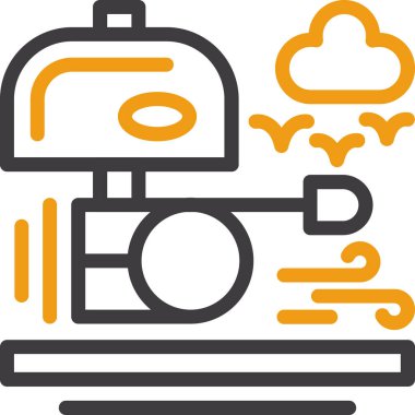 Mutfak aşçısı ikonu ana hatlarıyla