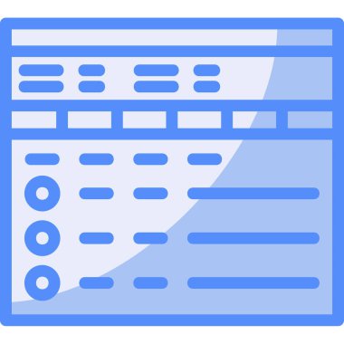 düz biçimli veri analiz veri simgesi