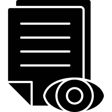 Belge. Web simgesi basit illüstrasyon