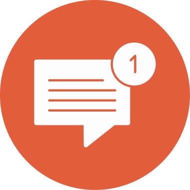 Sohbet mesajı vektör illüstrasyonu