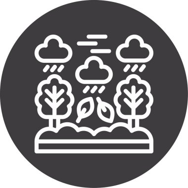 Bulut simgesi vektör illüstrasyonu