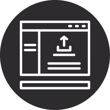 Web Sitesi Vektör Sembol Tasarımı