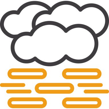 Bulut. Web simgesi basit illüstrasyon