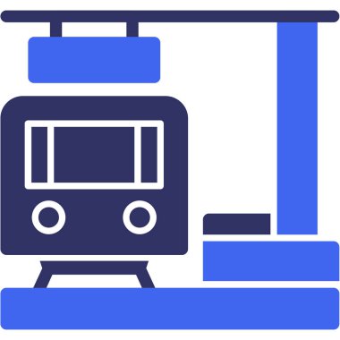 tram simgesi vektör illüstrasyonu