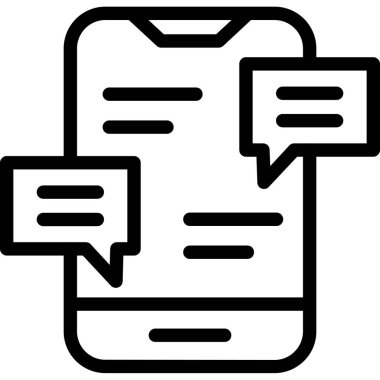 Konuş. Web simgesi basit tasarım