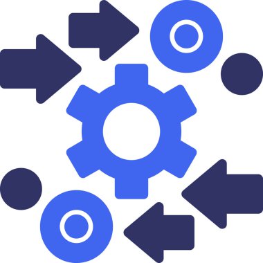 Dişliler. Web simgesi basit tasarım