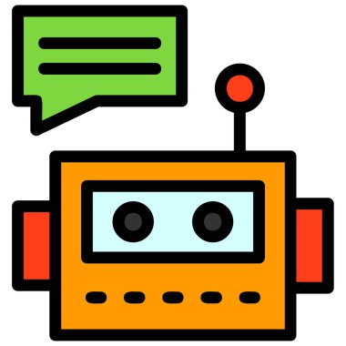 Sohbet ikonu vektörü. metin için özet vektör simgesi