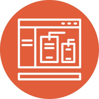 seo modern simgesinin vektör illüstrasyonu