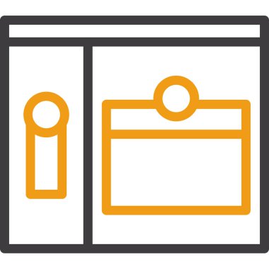 Mobilya simgesinin vektör illüstrasyonu