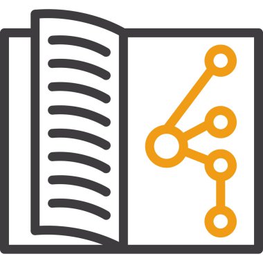 trend biçimi izole edilmiş arkaplan içindeki veri simgesi