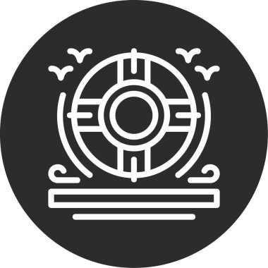 Modern simgenin vektör illüstrasyonu