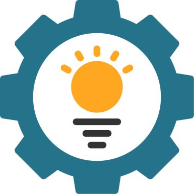 yenilikçi dişli yenilik simgesi - taslak biçimi