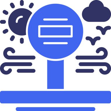 Bir simgenin vektör illüstrasyonu