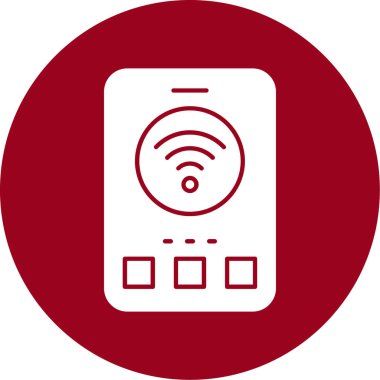 Akıllı telefon simgesinin vektör illüstrasyonu