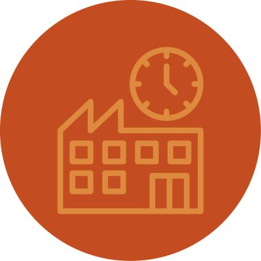 Bina. Web simgesi basit illüstrasyon